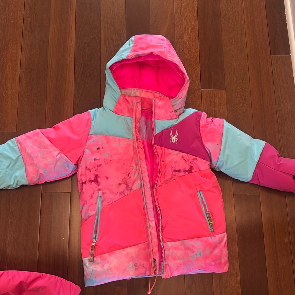 Spyder winter puffer snow jacket size 7